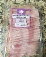 Mängden socker i Jamón cocido extra loncha fina