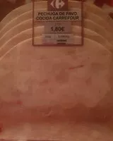 Mängden socker i Pechuga de pavo cocida carrefour