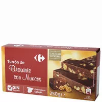 Mängden socker i Turrón brownie con nueces