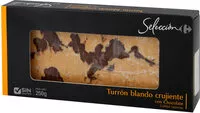 Mängden socker i Turrón blando crujiente con chocolate