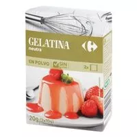 Mängden socker i Preparado postre gelatina neutra
