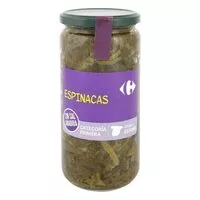 Mängden socker i Espinacas sin sal añadida