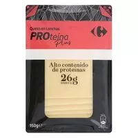 Mängden socker i Queso loncha proteína plus