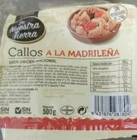 Mängden socker i Callos a la madrileña