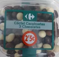 Mängden socker i Cacahuete tres chocolates