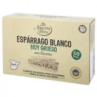 Mängden socker i Espárragos do navarra muy gruesos