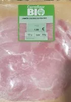 Mängden socker i Jamón cocido carrefour extra bio