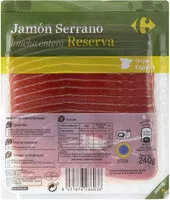 Mängden socker i Jamon Serrano Reserva Loncha
