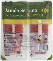 Mängden socker i Jamon Serrano Reserva Medias Lonchas