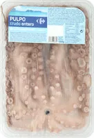 Mängden socker i Pulpo crudo entero ultracongelado