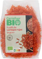 Mängden socker i Fusilli De Lentejas Rojas