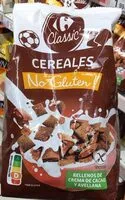 Mängden socker i Cereales rellenos cacao avellana sin gluten