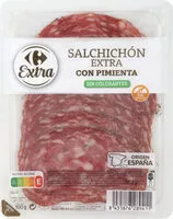 Mängden socker i Salchichón extra pimienta finas lonchas