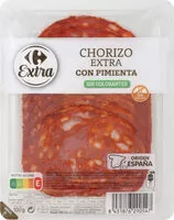 Mängden socker i Chorizo extra pimienta finas lonchas