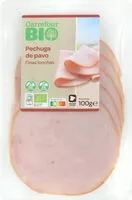 Mängden socker i Pechuga de pavo cocida ecológico