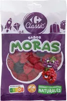 Mängden socker i Caramelo de goma moras