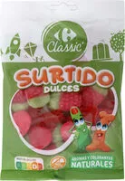 Mängden socker i Caramelo de goma surtido