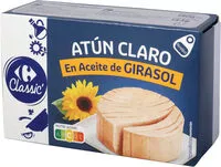Mängden socker i Atún claro en aceite de girasol