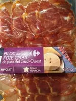 Mängden socker i Bloc Foie Gras pato sud-ouest