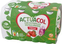 Mängden socker i Actuacol 0% Fresa