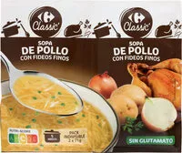 Mängden socker i Sopa pollo con fideos