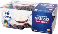 Mängden socker i Yogur griego con mora