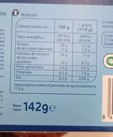 Mängden socker i Galletas rellenas de crema black&roll sin gluten