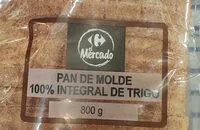 Mängden socker i Pan de molde integral