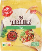 Mängden socker i Tortillas de trigo
