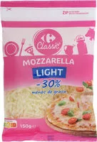 Mängden socker i Mozzarella Light Rallada