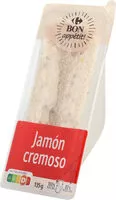 Mängden socker i Sandwich jamón cremoso