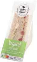 Mängden socker i Sandwich vegetal con atún