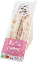 Mängden socker i Sandwich nórdico cremoso