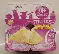 Mängden socker i Yogur 00% con piña