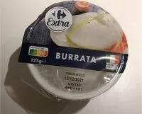 Mängden socker i Burrata
