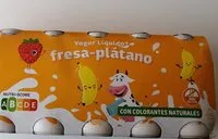 Mängden socker i Yogur líquido fresa/plátano