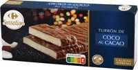 Mängden socker i Turrón De Coco Al Cacao