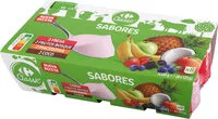 Mängden socker i Yogur Sabores Fresa, Coco, Macedonia Y Frutas Bosque