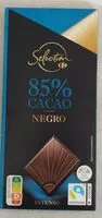 Mängden socker i Chocolate negro 85%