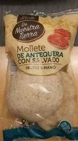 Mängden socker i Mollete de Antequera con salvado