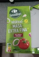 Mängden socker i Vegetal masa extra fina Boloñesa