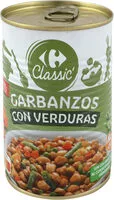 Mängden socker i Garbanzos con verduras