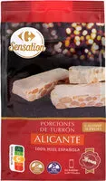 Mängden socker i Porciones de Turrón de Alicante