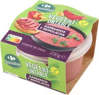 Mängden socker i Untable vegetal garbanzos y remolacha