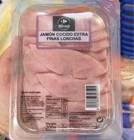 Mängden socker i Jamon cocido extra finas lonchas