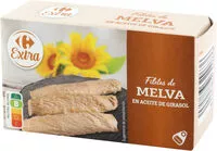 Mängden socker i Filetes de melva en aceite de girasol