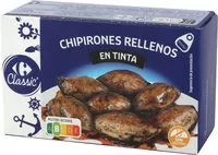 Mängden socker i Chipirones rellenos en tinta