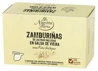 Mängden socker i Zamburiñas en salsa de vieiras