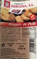 Mängden socker i Nuggets de pollo