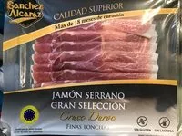 Mängden socker i Jamon serrano gran seleccion